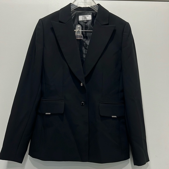 NWT Women’s 2pc Suit Stresa size 2Petite in Black - Picture 2 of 9